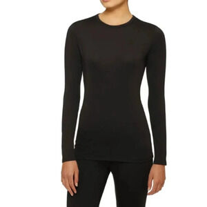 New Women's Long Stretch Black Top and Leggings Set